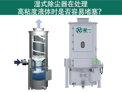 湿式除尘器在处理高粘度液体时是否容易堵塞？